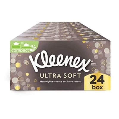 Imagen de Scottex Papel Ultra Soft Box pañuelos, 24 cajas de 80 pañuelos