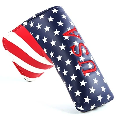 Imagen de Funda para cabezas de putter golf Taylormade y Scotty Cameron con diseño bandera EE.UU.