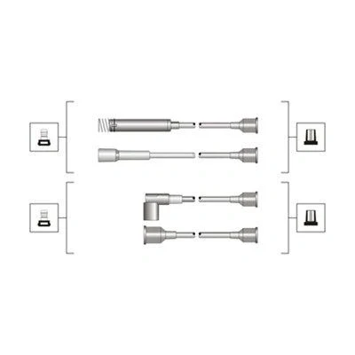 Imagen de MAGNETI MARELLI 941319170064 Juego de Cables Encendido OPEL: Calibra A, Frontera A Sport SUV Cabrio, Astra F CC