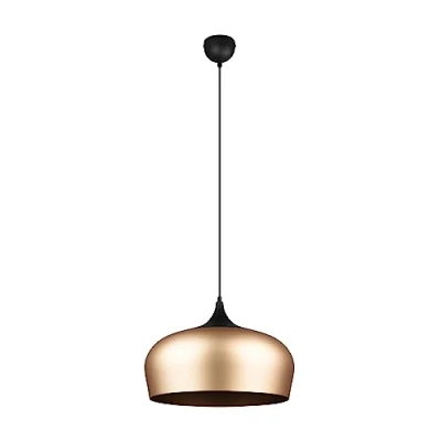 Imagen de Trio, Colgante, Chiron 1xE27, max.40,0 W Aluminio pintado, Bronce mate, Cuerpo: mate Ø:45,0cm, A:150,0cm IP20,Sin bombilla,Regulable en altura,Fuente de luz reemplazable por