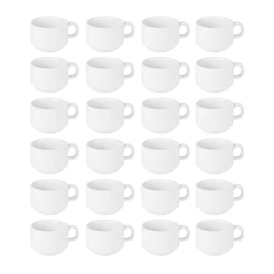 Imagen de Athena hotelware CC200 apilable taza, color blanco (paquete de 24)