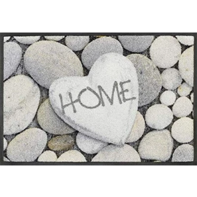 Imagen de Wash+Dry Alfombra Pebble Stones 40x60cm, Adecuada para Interiores y Exteriores, Lavable