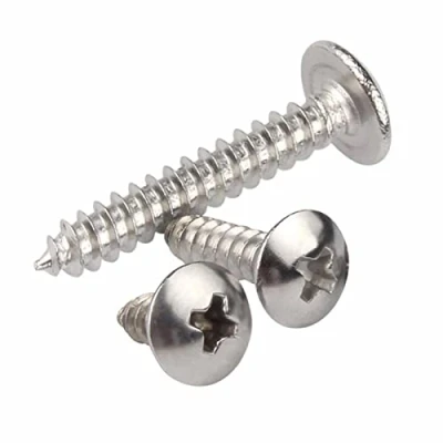 Imagen de MOOPW Cabeza redonda Tornillos para madera 304 Acero inoxidable Cruz de Seta Autorroscantes Hilo completo M3 M4 M5 M6