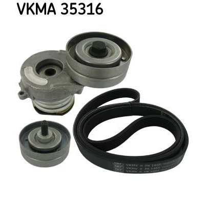 Imagen de SKF VKMA 35316 Juego de correas trapeciales poli V OPEL: Astra G Berlina, CC