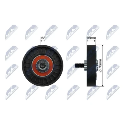 Imagen de NTY RNK RE 048 Rodillo Guia RENAULT: CLIO 2, Kangoo I