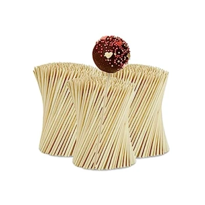 Imagen de Relaxdays Palos Cake Pop, 1000 Unidades, 15cm Largo, Palillos Piruleta Bambú, Palitos Popcake, Pinchos de Tarta, Natural, 15 cm