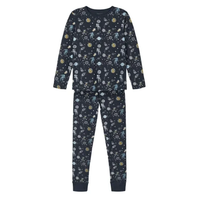 Imagen de Name it Nkmnightset Space Pijama para niños, Talla: 98/104, Dark sapphire