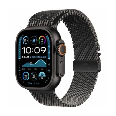 Imagen de Apple Watch Ultra 2 Negro (Correa Metálica Negra L)