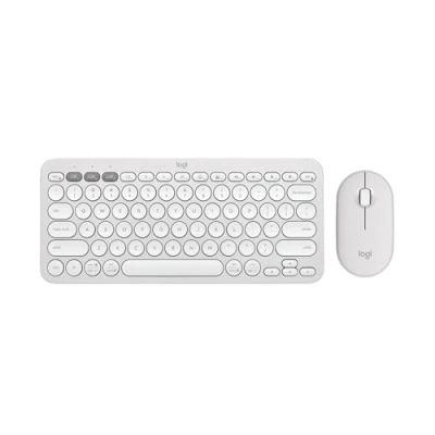 Imagen de Logitech Pebble 2 Combo, Disposición QWERTY US Internacional, Blanco