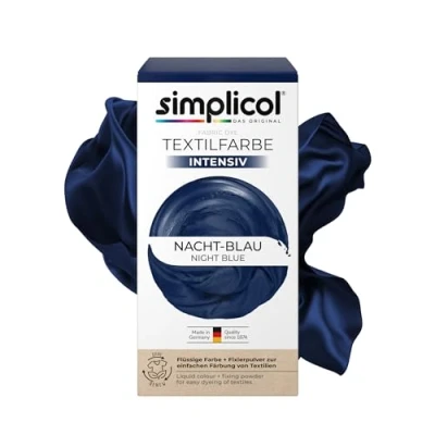 Imagen de Simplicol 1818 Fácil Textil Color en la Lavadora, Polvo, Azul (Nacht blau 1808), 2 unidades
