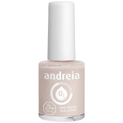 Imagen de ndreia Vernis Halal Esmalte de Uñas Vegano, Permeable y Transpirable que cumple con los requisitos Color B24 Desnudo Claro 10,5 ml