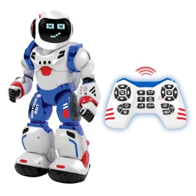Imagen de Xtrem Bots Bruce Robot Juguete Niños Con 20 Expresiones Faciales Robots Para Programable 50 Movimientos Kit Robotica Regalos Niño 5 Años O Más Juguetes