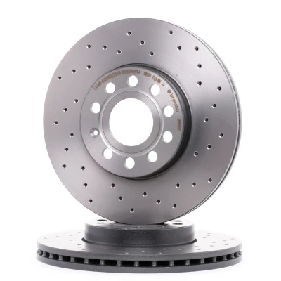 Imagen de BREMBO XTRA LINE 09.9145.1X Disco de freno 288 25 5 perforado/ventil. int. revestido con tornillos VOLKSWAGEN: Golf 6, 5, 6 Cabrio norauto,