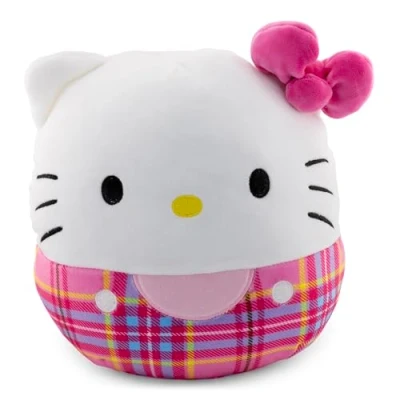 Imagen de Squishmallows Cuadros rojos Hello Kitty de 8 pulgadas