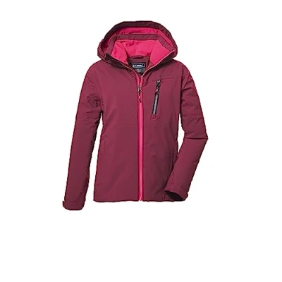 Imagen de killtec niñas Chaqueta funcional con capucha/chaqueta de invierno impermeable KOW 169 GRLS JCKT, dark raspberry, 128, 40926 000