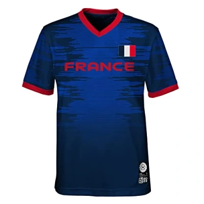 Imagen de FIFA Camiseta Unisex Oficial de la Copa del Mundo Fútbol 2023 para Mujer, Adultos, Francia (Paquete 1)