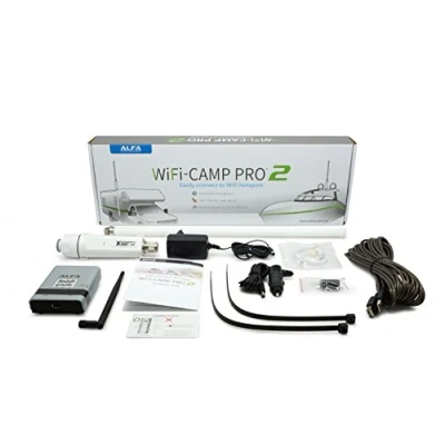 Imagen de Alfa Network Wifi Camp Pro 2 Kit Completo Para Exterior