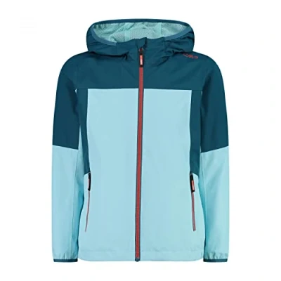 Imagen de CMP Chaqueta infantil ripstop con capucha fija, Azul polvoriento, 110