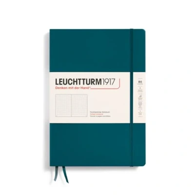 Imagen de LEUCHTTURM1917 366175 Libreta Composition (B5) 178 x 254 mm, Tapa Dura, 219 páginas numeradas, Pacific Green, Puntos