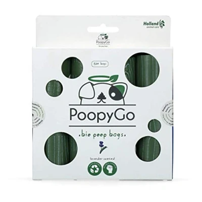 Imagen de Poopygo Suministros Consumibles Para Basura Eco Friendly 120 Pcs (Bolsas De 8 x 15) Lavender Stepented