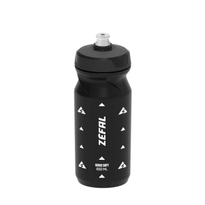 Imagen de ZEFAL Sense Soft 65 Bidón Ciclismo y MTB Botella Bicicleta Deporte Sin BPA Negro, 650 ml