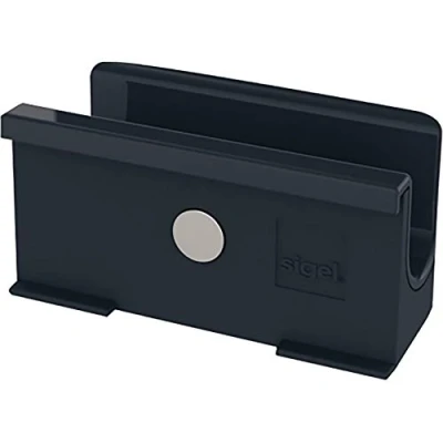 Imagen de SIGEL GL800 Soporte para rotuladores pizarras magnéticas de cristal, 7,5x3,7 cm, antracita