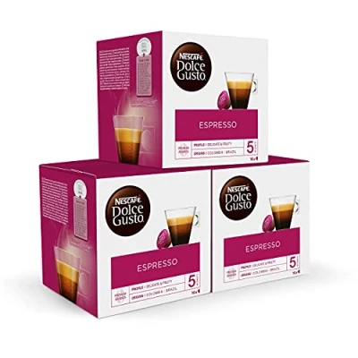 Imagen de Nescafé DOLCE GUSTO Café ESPRESSO, Pack de 3 x 16 Cápsulas Total: 48