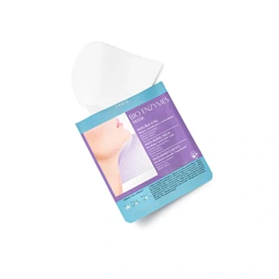 Imagen de TALIKA Bio Enzymes Mask Anti Edad Cuello Mascarilla Contra El Envejecimiento Del De Biocelulosa Hidratante Para Con Efecto Segunda Piel, Coco, 12 Gramo