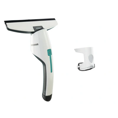 Imagen de Leifheit aspirador de ventanas Nemo con adaptador click system, limpiacristales recargable ideal para mamparas,