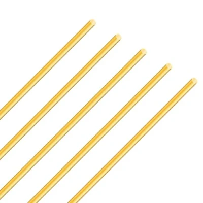 Imagen de iMeistek Barras de latón 4 mm diámetro, 250 longitud, macizo, barra redonda para pines, manualidades (5 unidades)