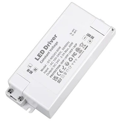 Imagen de VARICART Transformador LED 24V, 2.5A 60W 220V a Voltaje constante Driver, Adaptador Fuente de Alimentación Conmutada, usar para CCTV G4 MR11 MR16 GU5.3 Bombilla (Pack 1)