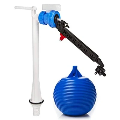 Imagen de Válvula de llenado cisterna para inodoro Delchem con brazo ajustable 1/2 pulgada flotador