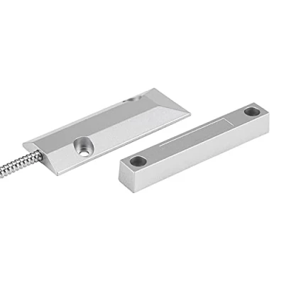 Imagen de Interruptor de Contacto Magnético Contactos Iman Ventana Cableado Sensor Detector detección para Garaje Fábrica Alarma Seguridad