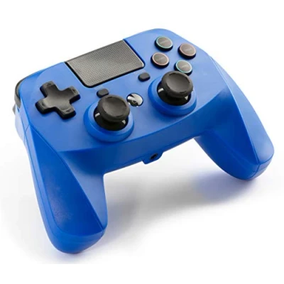 Imagen de snakebyte GAMEPAD 4S azul Controlador inalámbrico Bluetooth para PlayStation 4 / PS4 Slim Pro, joysticks duales analógicos, compatible con PC, conector auriculares de 3,5 mm, panel táctil