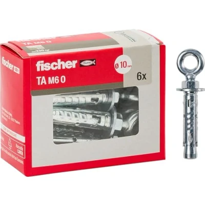 Imagen de Fischer 71254 Tacos de acero TA M 6 con ojal, diámetro 10 mm, M6 + occhiolo