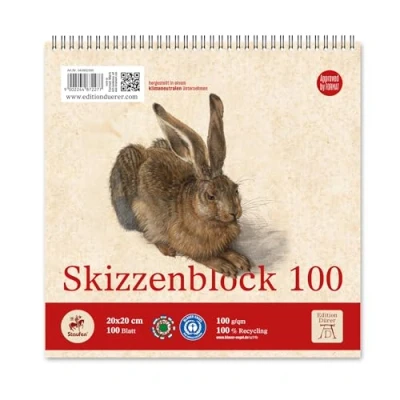 Imagen de Staufen Dürer zestaw szkicowników, 2 sztuki, DIN A5, 100 arkuszy każdy g/m², idealny jako podkładka do rysowania lub kolorowania