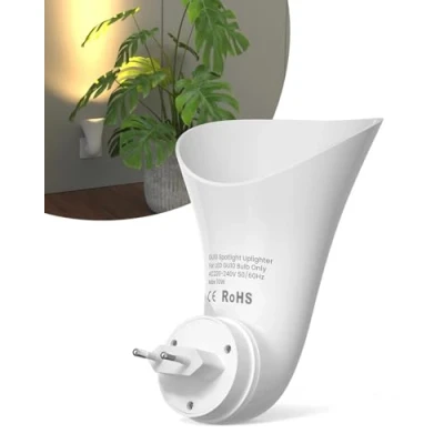 Imagen de BrightArk Lámpara de Pared GU10 Enchufable Luces Interior para Salón Pasillo Dormitorio (Bombilla No Incluida)