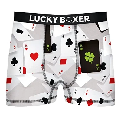 Imagen de Lucky Boxer Calzoncillos Color Gris para Hombre, Unitario LB004, XL