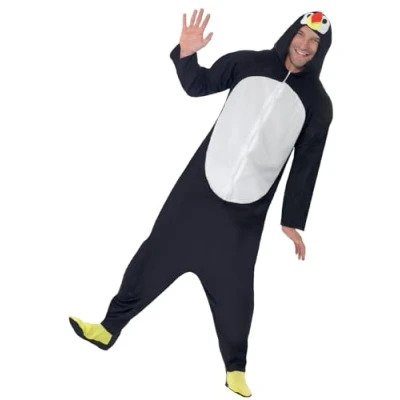 Imagen de Smiffys disfraz de pingüino, Todo es un solo con capucha