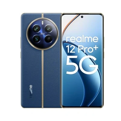 Imagen de realme Teléfono Móvil 12 Pro+ 5G 8 + 256GB, Cámara periscopio para retratos, Sony IMX890 con OIS, Procesador Snapdragon 7s de 2ª generación 5G, Pantalla visión curva 120Hz, Submarine Blue