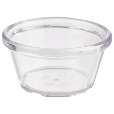 Imagen de APS 40763 Juego de 12 cuencos (plástico, diámetro 7 cm, altura 3,5 cm), transparente