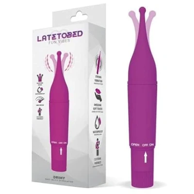 Imagen de Estimulador Easy Quick Latetobed Drimy De Silicona Y Velocidad Única Púrpura