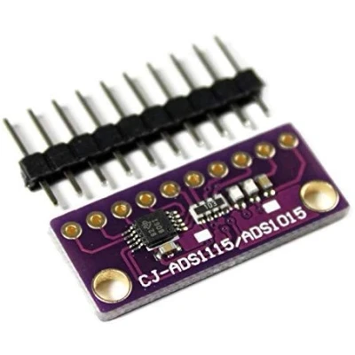 Imagen de Paradisetronic.com ADS1115 Convertidor analógico digital de 4 canales 16 bits, módulo ADC, I2C para Arduino, Raspberry Pi, Genuino