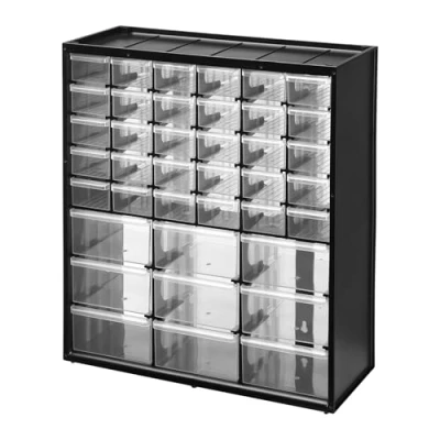 Imagen de STANLEY Caja de almacenamiento con 39 compartimentos, Marco polipropileno, Se puede apilar o montar en la pared, 8 niveles 36.5 x 15.5 41 cm, 1 93 981