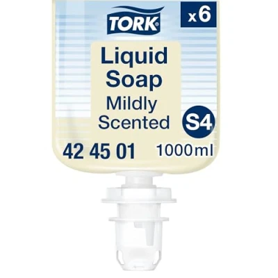 Imagen de Tork Jabón Líquido Ligeramente Perfumado, 6 x 1000ml, 424501