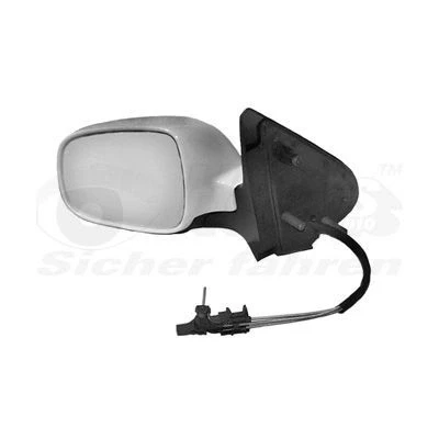 Imagen de espejo retrovisor Van Wezel 5825803 izquierda imprimado completo, asférico, ajustable desde interior, Ajuste por cable