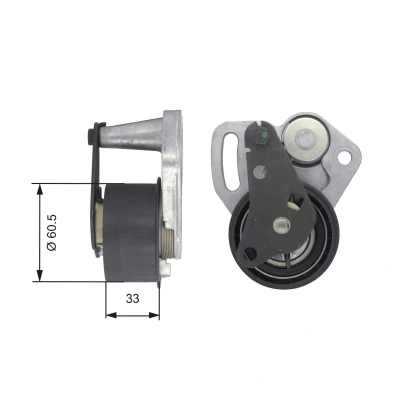 Imagen de GATES FleetRunner Micro V Stretch Fit T43107 Polea tensora, correa dentada ALFA ROMEO: GTV, Spider, 166