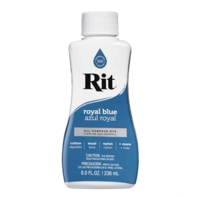 Imagen de Rit Dye Tinte líquido de uso general, azul royal, 236 ml