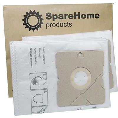 Imagen de SpareHome® 10 bolsas alta filtración 78602600 + 2 filtros compatible con aspiradores Nilfisk Coupe Neo, Compact, One, Go, Force, GM