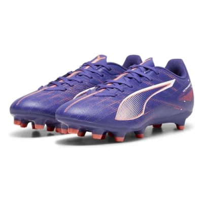 Imagen de Puma Ultra 5 PLAY FG/AG Botas de fútbol con tacos, Mujer, Talla: 41, Lapis lazuli/white/sunset glow Zapatos
